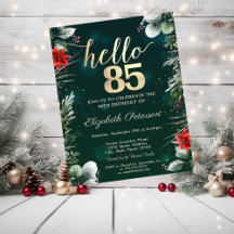 Flor de inverno Poinsettia Verde 85º aniversário