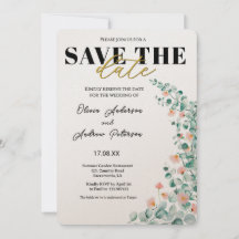 Flor de Laranjeira floral save the date