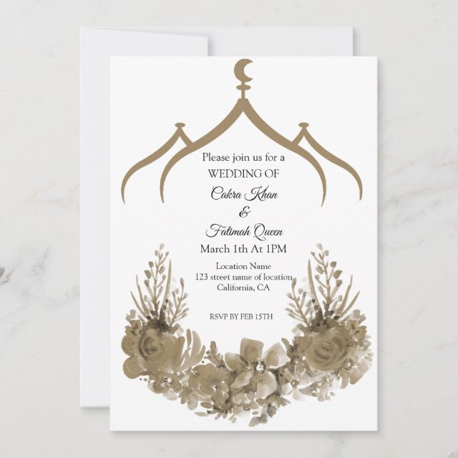 Convite Flor de Mesquita (Frente)