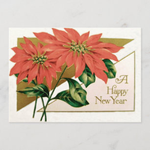 Convite Flor de Natal Poinsettia
