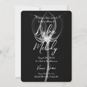 Convite Flor de raios X personalizado