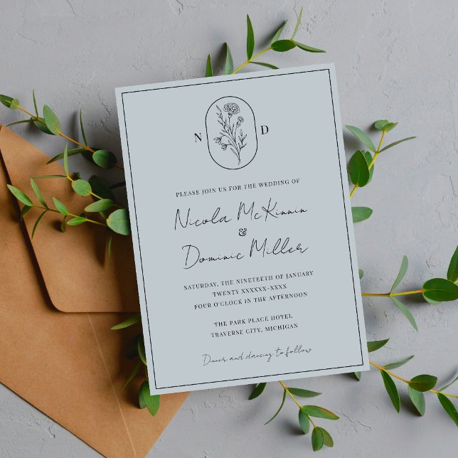 Convite Flor do Mês | Janeiro | Casamento Totalmente Perso (Criador carregado)