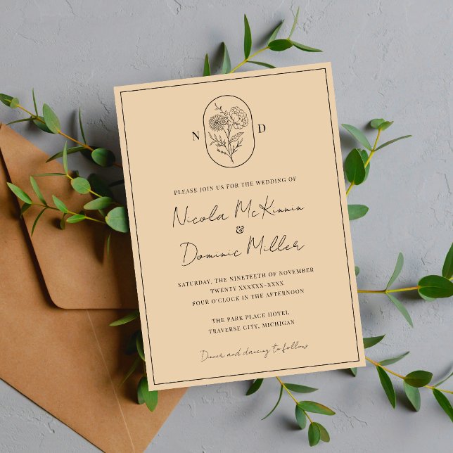 Convite Flor do Mês | Novembro | Casamento Totalmente Pers (Criador carregado)