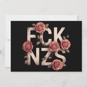 Convite Flor FCK NZS Contra a Direita Não Nazista Lgbtq+