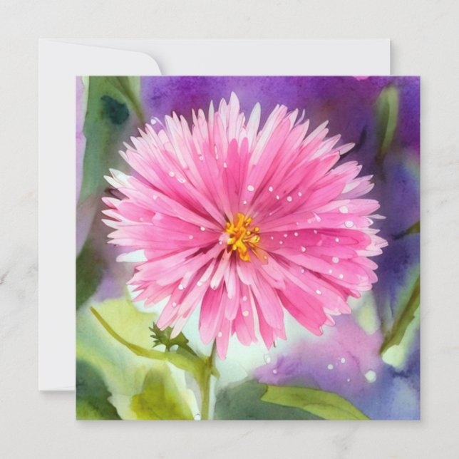 Convite Flor Roxo (Frente)