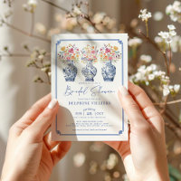 Flor Selvagem Chinoiserie Ginger Jars Chá de panel