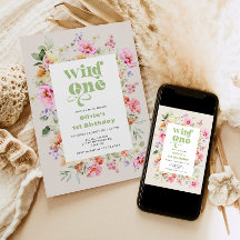 Flor selvagem de um primeiro aniversario