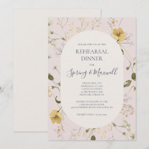 Convite Flor Silvestre de Primavera   Jantar de Ensaios Co