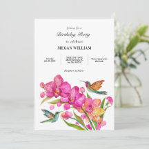 Flora fauna minimalista aniversário
