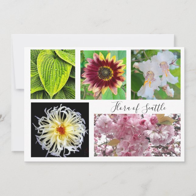Convite flora of Seattle (Frente)