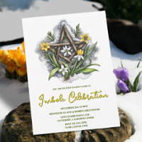 Flora Pentacle Snow & Yellow Flowers Partido Imbol