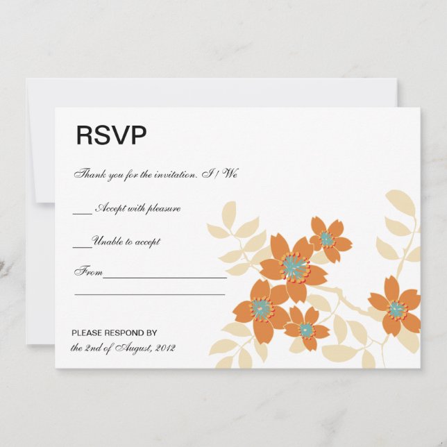 Convite Flora - Placas RSVP (Frente)