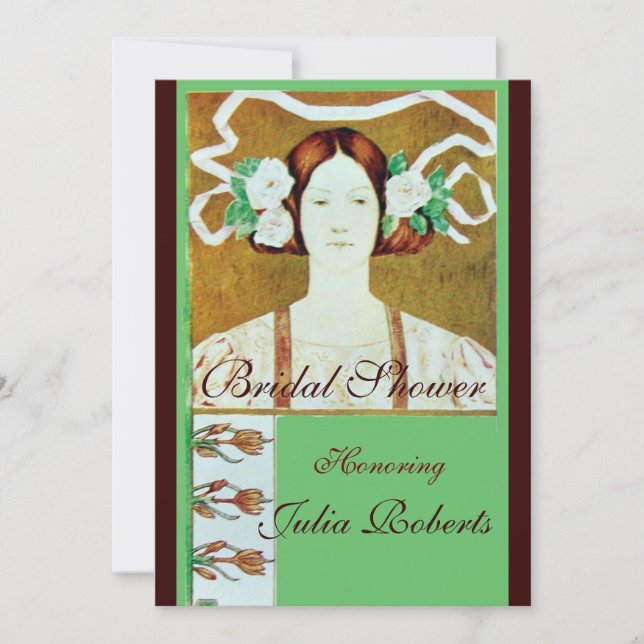 CONVITE FLORA/SENHORA COM PARTIDO CHÁ DE PANELA DE ROSES B (Frente)