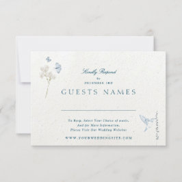 Convite Florais Clássicos de inverno CÓDIGO QR RSVP