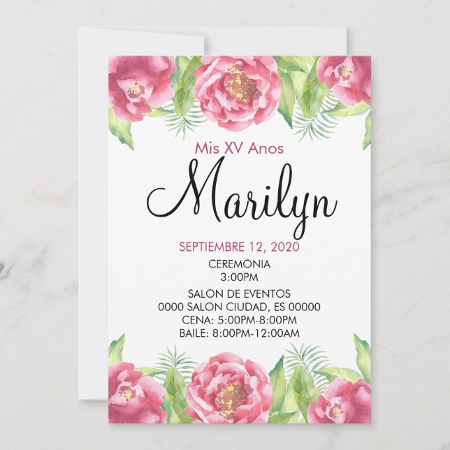 CONVITE FLORAL (Frente)