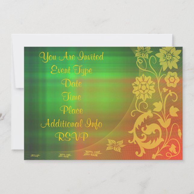 convite floral (Frente)