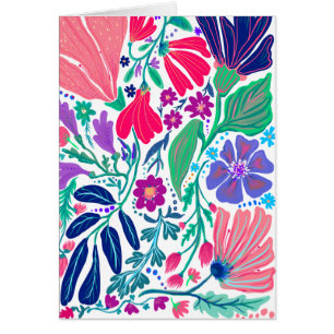 Convite floral abstrato do Grande Dane