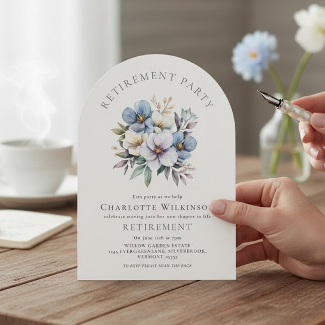 Convite Floral Arch Retirement Party Invitation (Criador carregado)