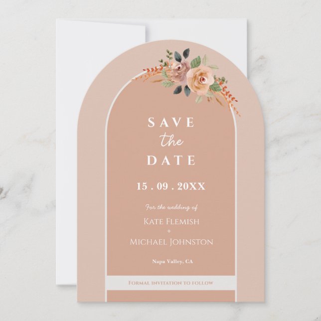 Convite Floral Arch Wedding (Frente)