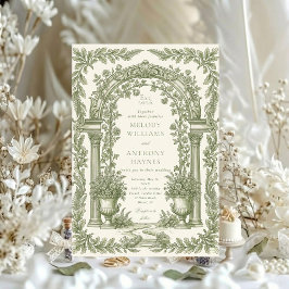 Convite Floral Art Nouveau–Inspired Wedding Stationery Inv