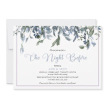 Floral Azul De Aquarela Na Noite Anterior