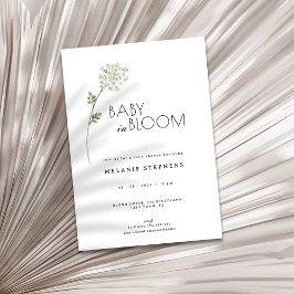 Convite Floral Baby in Bloom Baby Shower