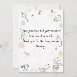 Convite Floral Baby Shower Invitation – Elegant Mommy