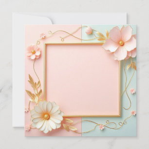 Convite Floral Bicolor