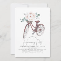 Floral Bicycle Watercolor Party