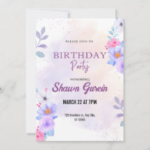 Floral Birthday personalizado