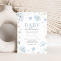 Floral Blue Primavera Baby in BloChá de fraldas