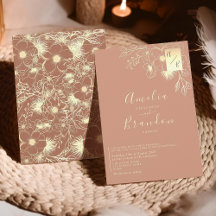 Floral Boho Casamento em Terracota
