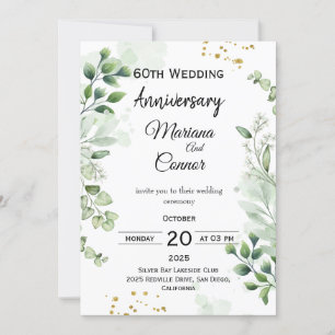 Convite Floral Boho Verdura Casamento Aniversário 