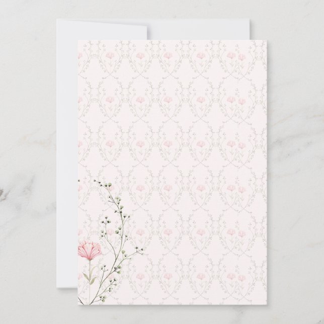 Convite Floral Bonito  (Frente)