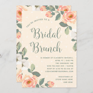 Convite Floral Bonito Bridal Brunch