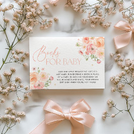 Convite Floral Books for Baby Shower Card