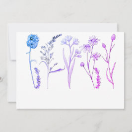 Convite Floral Botânico para Casamentos, Chás e Eventos