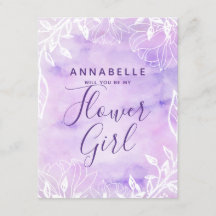 Floral Botânico Roxo Você Será Minha Menina Flor