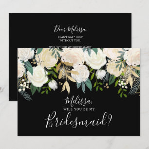 Convite Floral Branco De Água Branca Você Será Minha Co