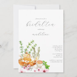 Convite Floral Bridal Tea Chá de panela