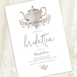 Convite Floral Bridal Tea Chá de panela