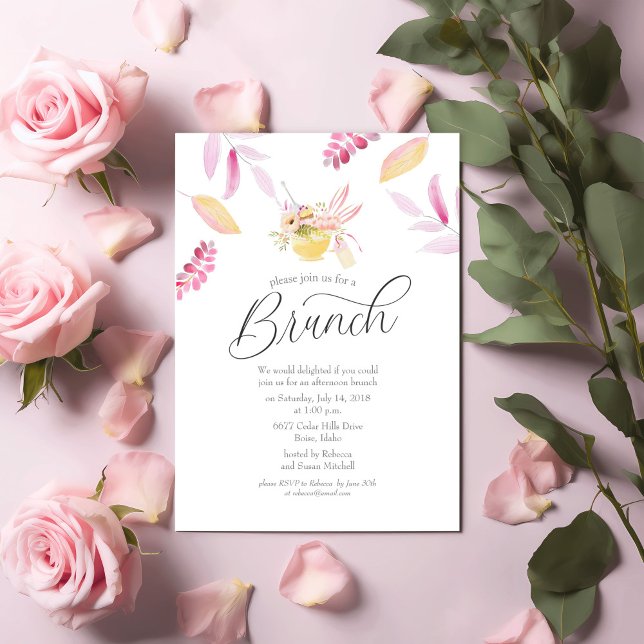 Convite Floral Brunch (Criador carregado)