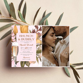 Convite Floral Brunch E Chá de panela De Borracha