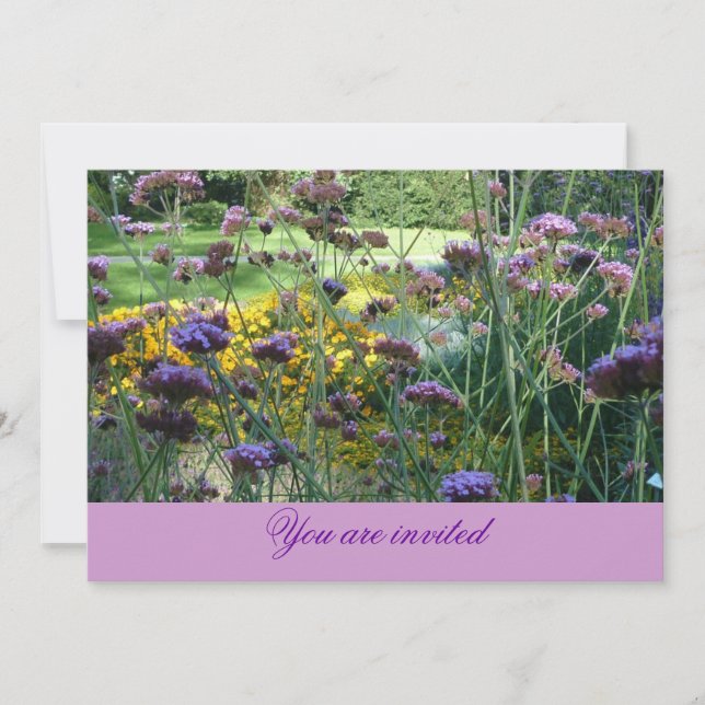 Convite Floral Card (lavender aquele lava) (Frente)