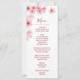 Convite Floral Cherry Blossom Pink White Wedding   