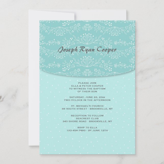 Convite Floral de Abundância (Frente)