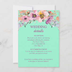 Convite Floral de Água na Recepção de casamento Neo Min
