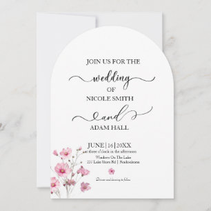 Convite Floral de Casamento