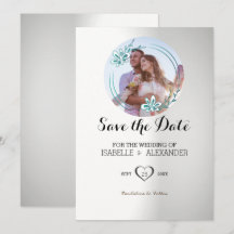 Convite Floral de Foto Personalizado