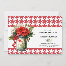 Convite Floral de Natal | Chá de Noiva de Natal
